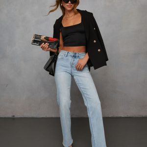 Clean Slate Super Stretch Straight Leg Jeans