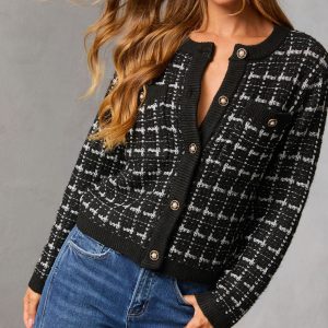 Ashwood Knit Tweed Cardigan