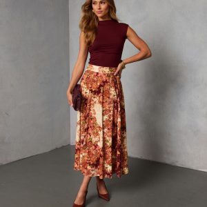 Bahia Bloom Printed Maxi Skirt