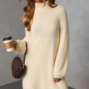 Jesiel Turtleneck Mini Sweater Dress