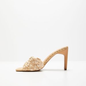Kori Woven Peep Toe Heeled Sandals