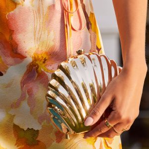 Gold Coast Shell Clutch