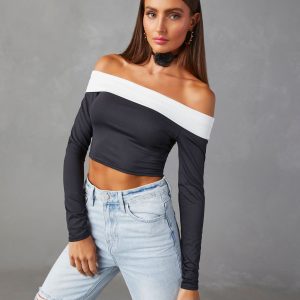 Barton Off Shoulder Long Sleeve Top