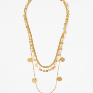Elena Coin Station Layered Necklace
