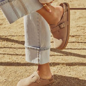 Estina Faux Suede Clogs