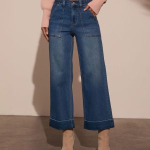 Decklan Super Stretch High Rise Wide Leg Jeans