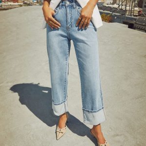 Harden Stretch Super High Rise Straight Jeans