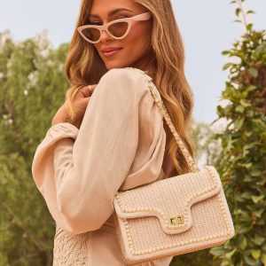 Jenie Straw Shoulder Bag