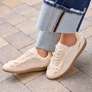 Winslet Lace And Pearl Charm Sneakers