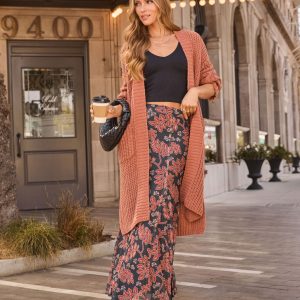 Ludlow Cable Knit Duster Cardigan