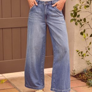Rumer Stretch Wide Leg Jeans