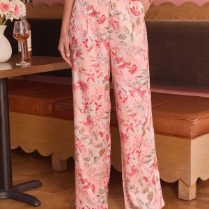 Day Takeover Floral Satin Pants