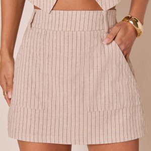 Henriette Pinstripe Mini Skort