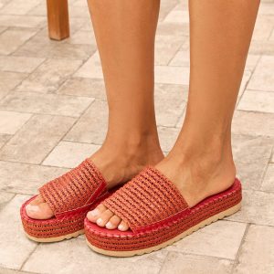 Ashlen Raffia Platform Sandals