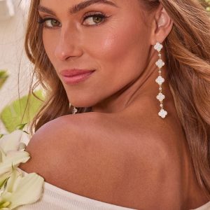 Silvia Embellished Drop Earrings