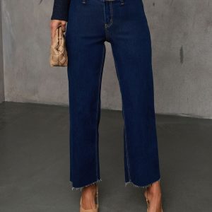 Close Encounter Super Stretch High Rise Wide Leg Denim
