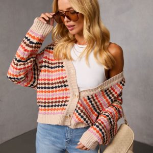 Before the Chill Abstract Cardigan