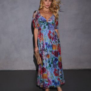 Sweet Blooms Floral Maxi Dress