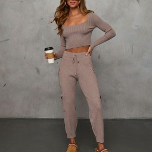 Jude Ribbed Knit Crop Top