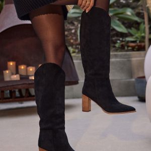 Wilison Faux Suede Knee High Boots