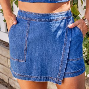 Brunch Theory Denim Mini Skort