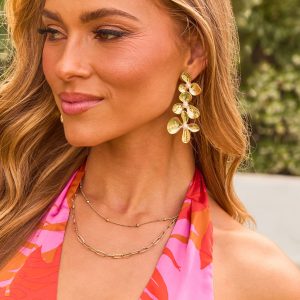 Daisey Floral Drop Earrings