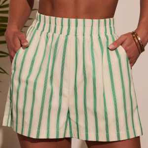 Peyton Striped Poplin Shorts