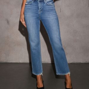 Marjorie Stretch High Rise Straight Leg Jeans