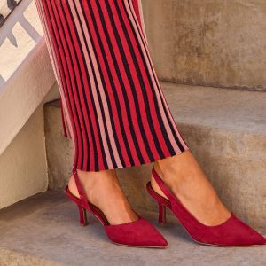 Kessie Suede Slingback Heels