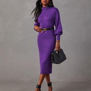Barker Knit Midi Sweater Dress