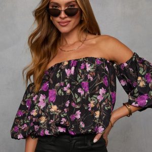 Everlyn Off The Shoulder Floral Blouse