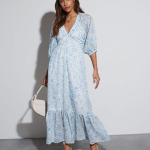 Bailey Long Sleeve Floral Maxi Dress