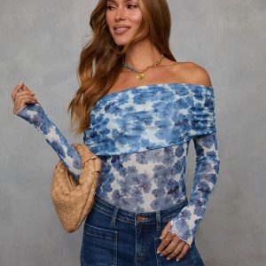 Petal Promise Floral Off Shoulder Bodysuit