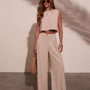 Carissa Cap Sleeve Linen Top