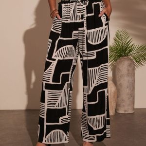 Kelso Abstract Print Pants