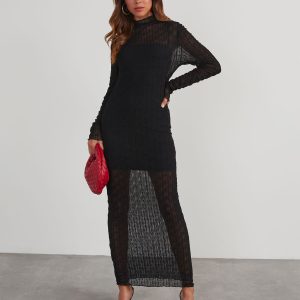 Take Me Dancing Long Sleeve Midi Dress