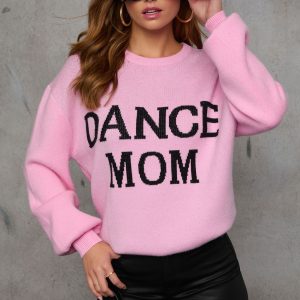 Dance Mom Knit Pullover Sweater