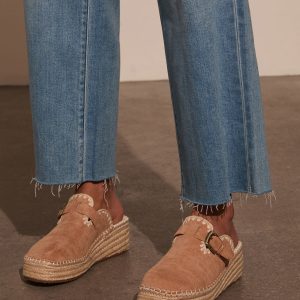 Esme Suede Platform Mule