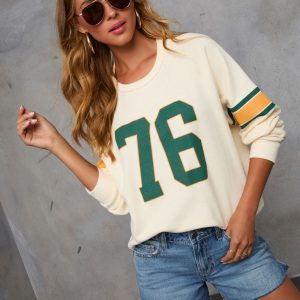 76 Jersey Long Sleeve Graphic Sweatshirt