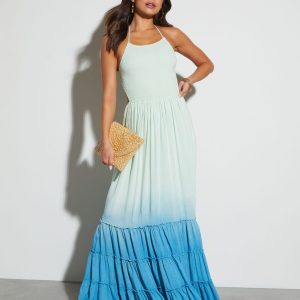 Ocean Breeze Tiered Maxi Dress