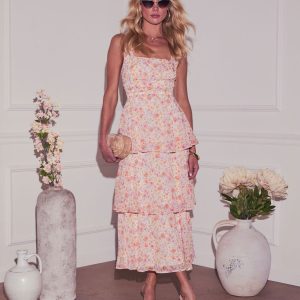 Rhea Tiered Floral Maxi Dress