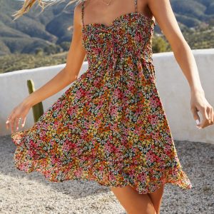 Flower Fields Ditsy Floral Mini Dress