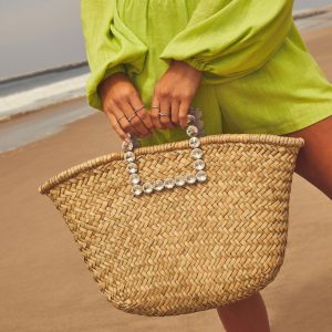Shorebound Sturdy Woven Raffia Beach Tote