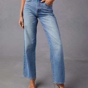 Brandis High Rise Straight Leg Jeans