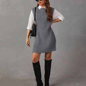 Let Her Be Knit Mini Dress