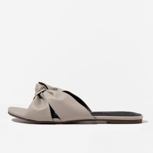 Serena Knotted Faux Leather Sandal