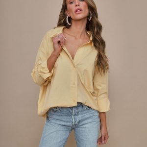 Federica Cotton Button Down Top